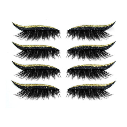 💖REUSABLE SELF-ADHESIVE EYELINER & GLITTER EYELASH STICKERS💖