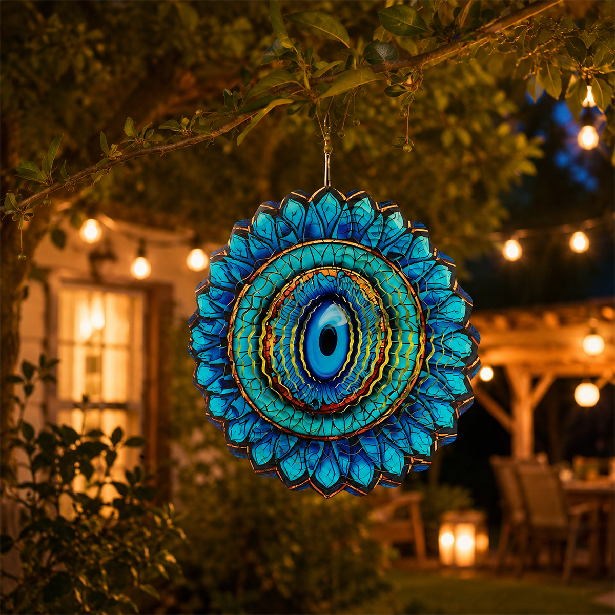 ✨3D Rotating Wind Spinner🏡Metal Garden Hanging Decor for Patio & Yard