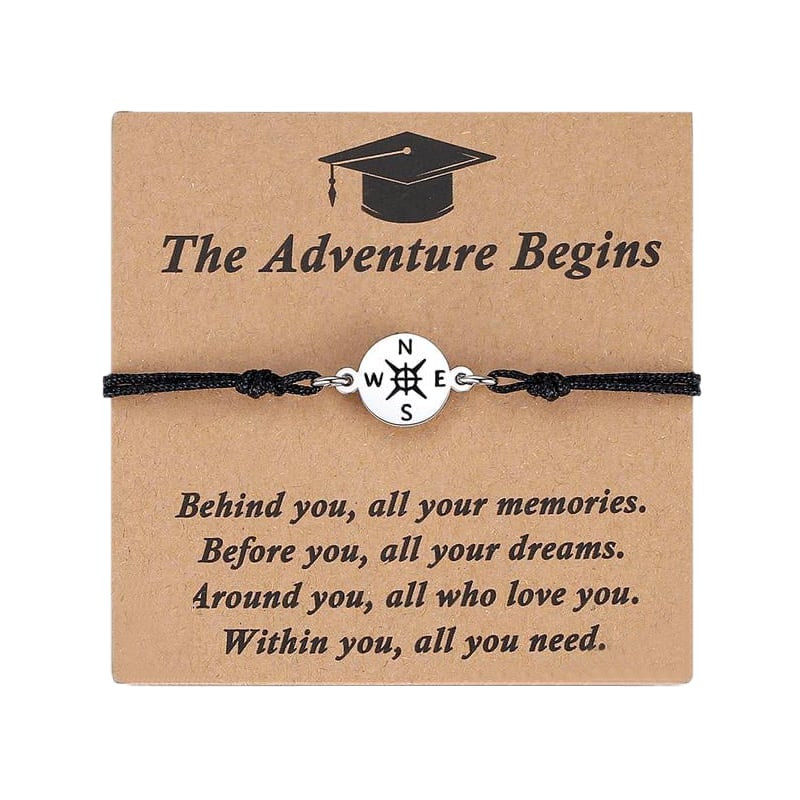 🎓 2026 Graduation Compass Bracelet – Perfect Gift for Graduates