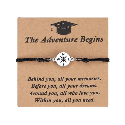 🎓 2026 Graduation Compass Bracelet – Perfect Gift for Graduates
