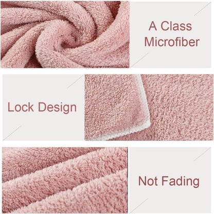 🔥Microfiber Hair Towel Caps, Extrame Soft & Ultra Absorbent, Fast Drying Hair Drying Caps Towel Turban Wrap for Wet Hair Women Light Shiny