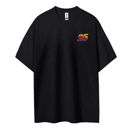 Crazy Racing McQueen Unisex Round Neck Anime T-shirt