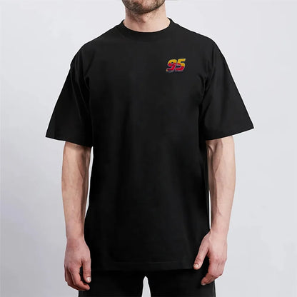 Crazy Racing McQueen Unisex Round Neck Anime T-shirt