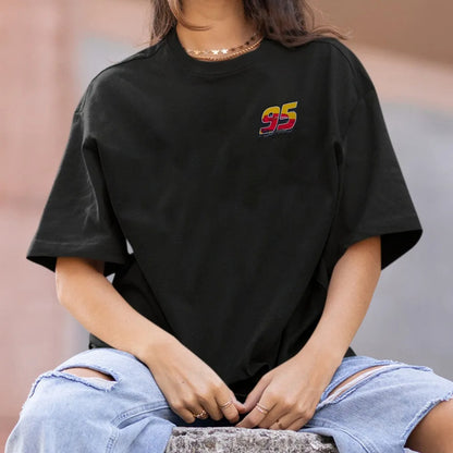 Crazy Racing McQueen Unisex Round Neck Anime T-shirt