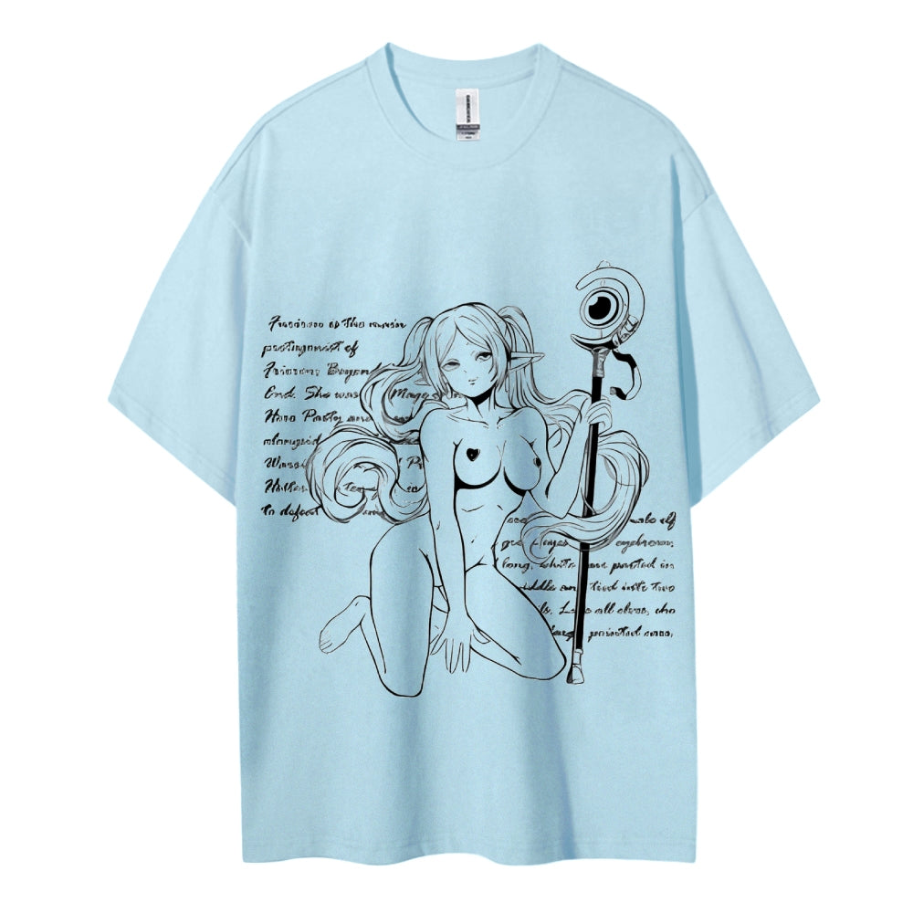 Frieren Wizardy Unisex Crew Neck Anime T-Shirt