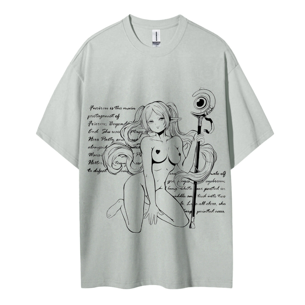 Frieren Wizardy Unisex Crew Neck Anime T-Shirt