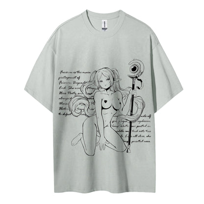 Frieren Wizardy Unisex Crew Neck Anime T-Shirt