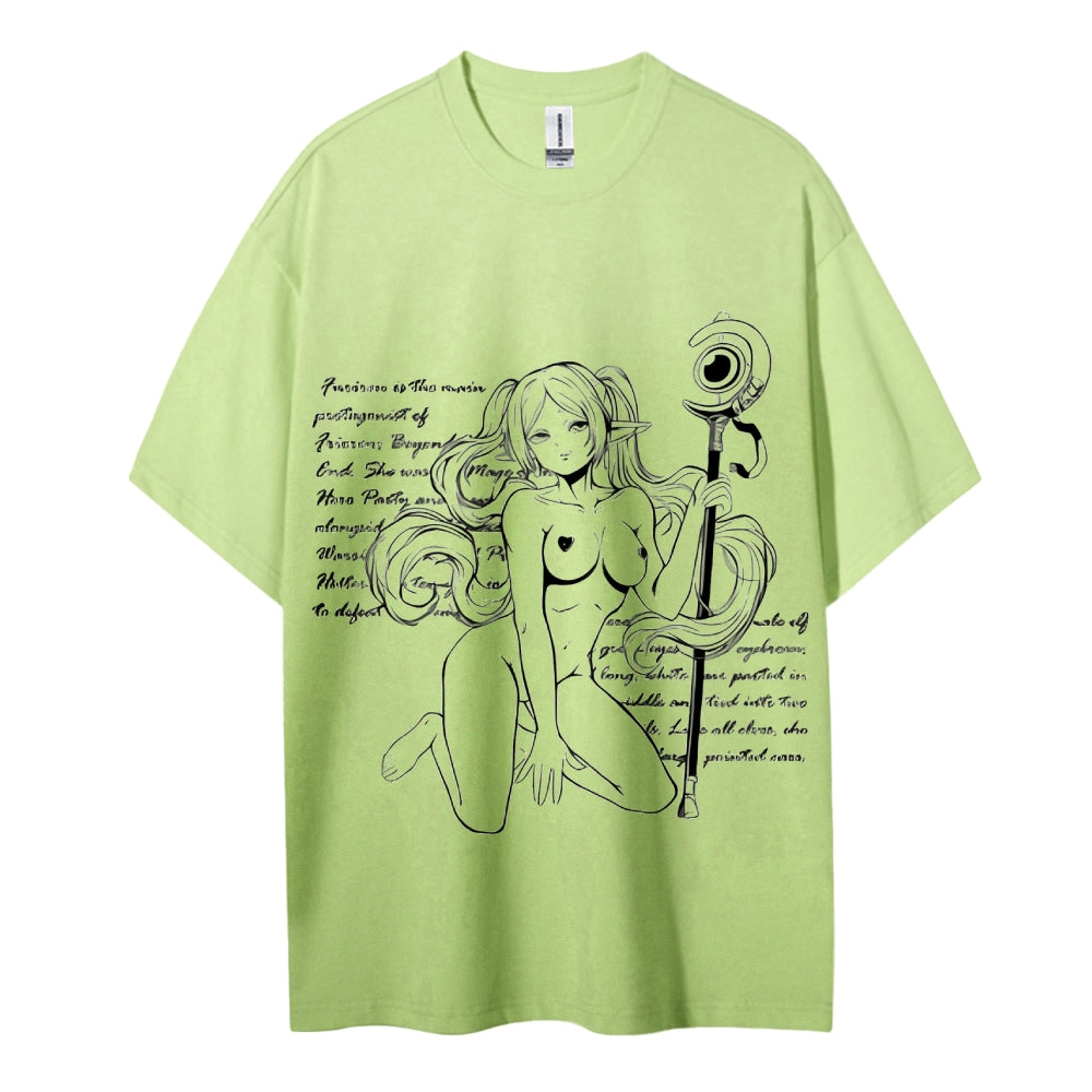 Frieren Wizardy Unisex Crew Neck Anime T-Shirt