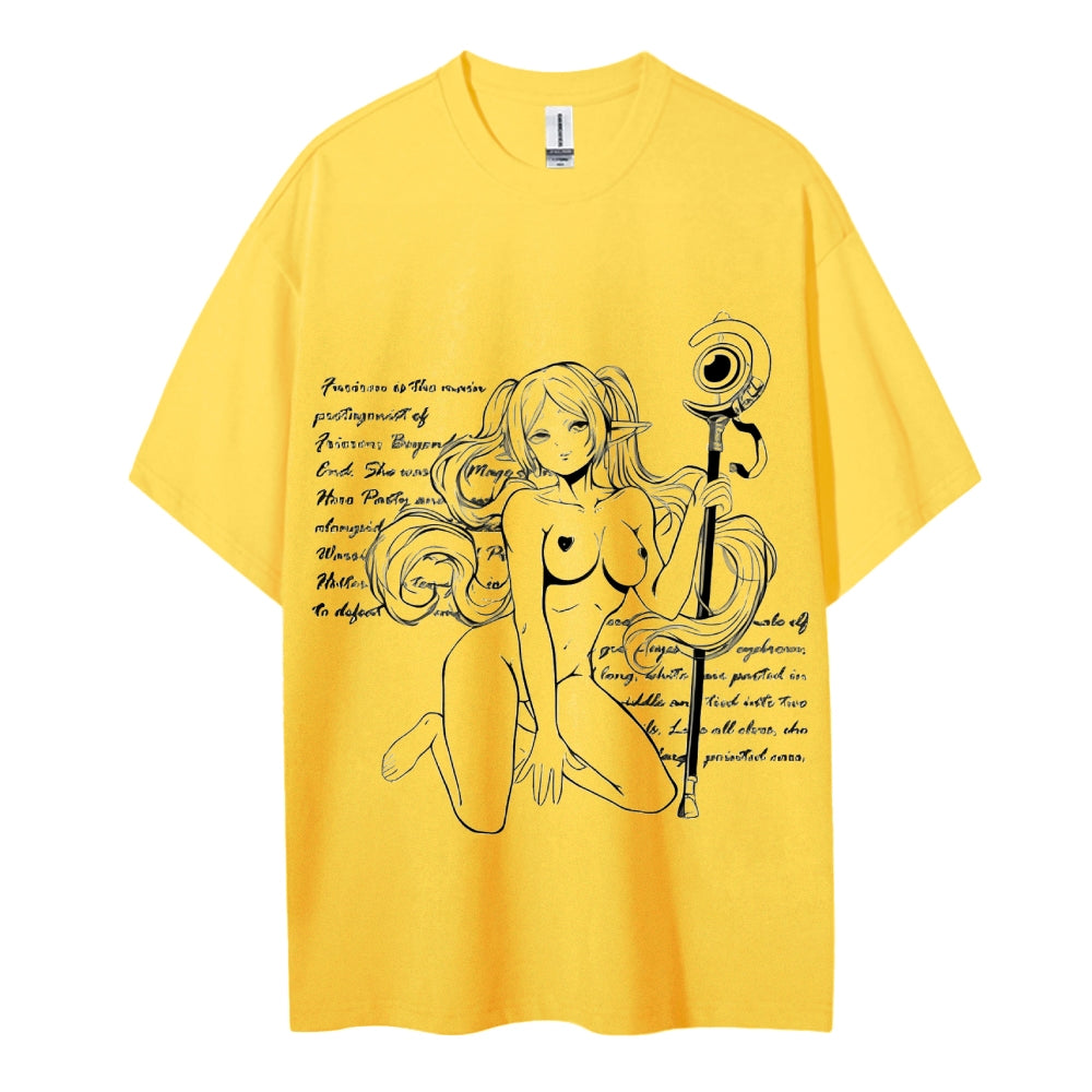 Frieren Wizardy Unisex Crew Neck Anime T-Shirt