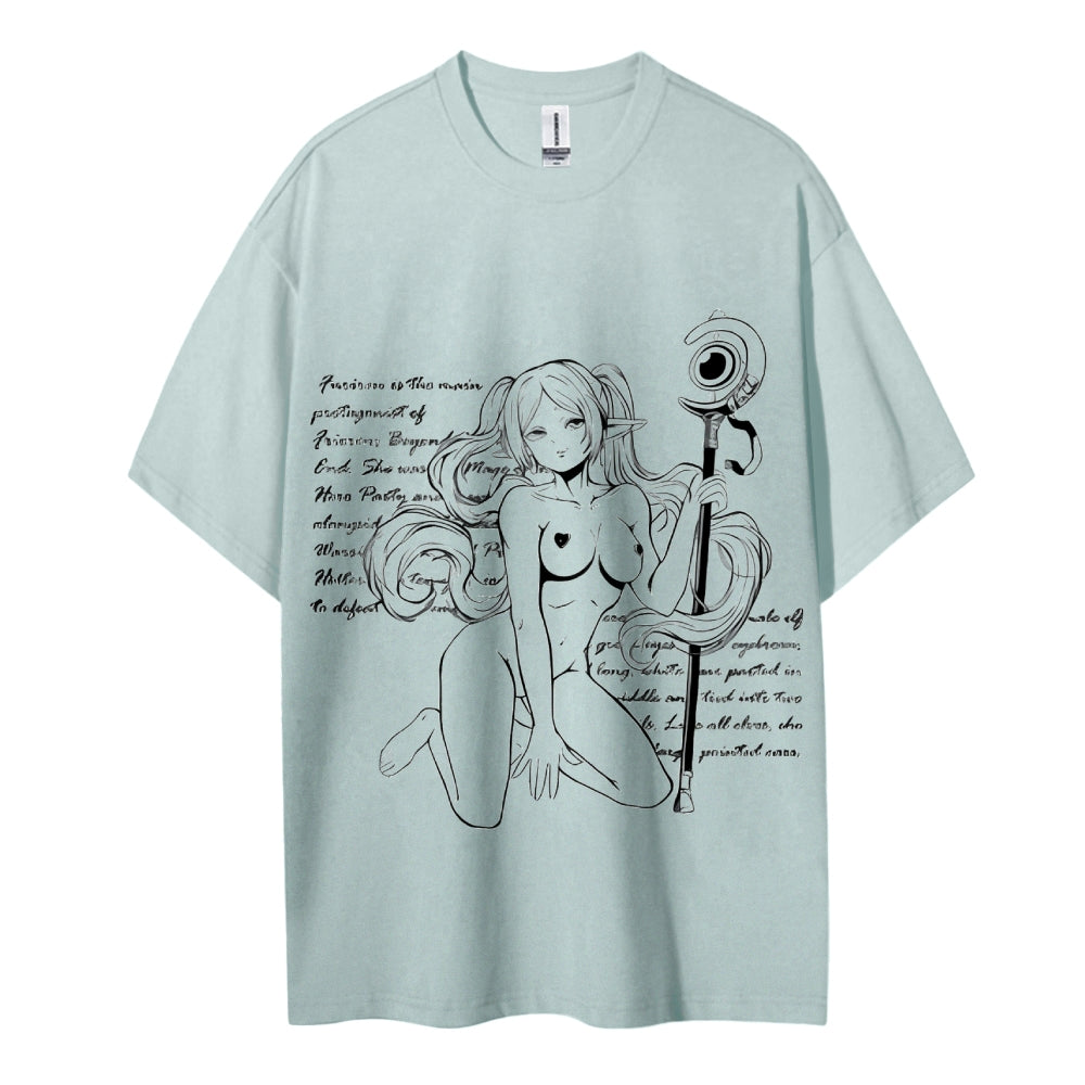Frieren Wizardy Unisex Crew Neck Anime T-Shirt