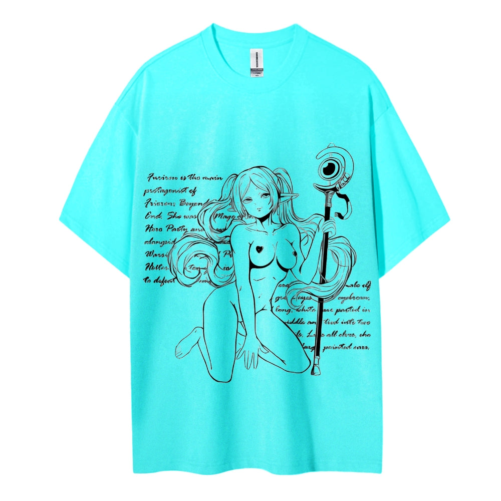Frieren Wizardy Unisex Crew Neck Anime T-Shirt