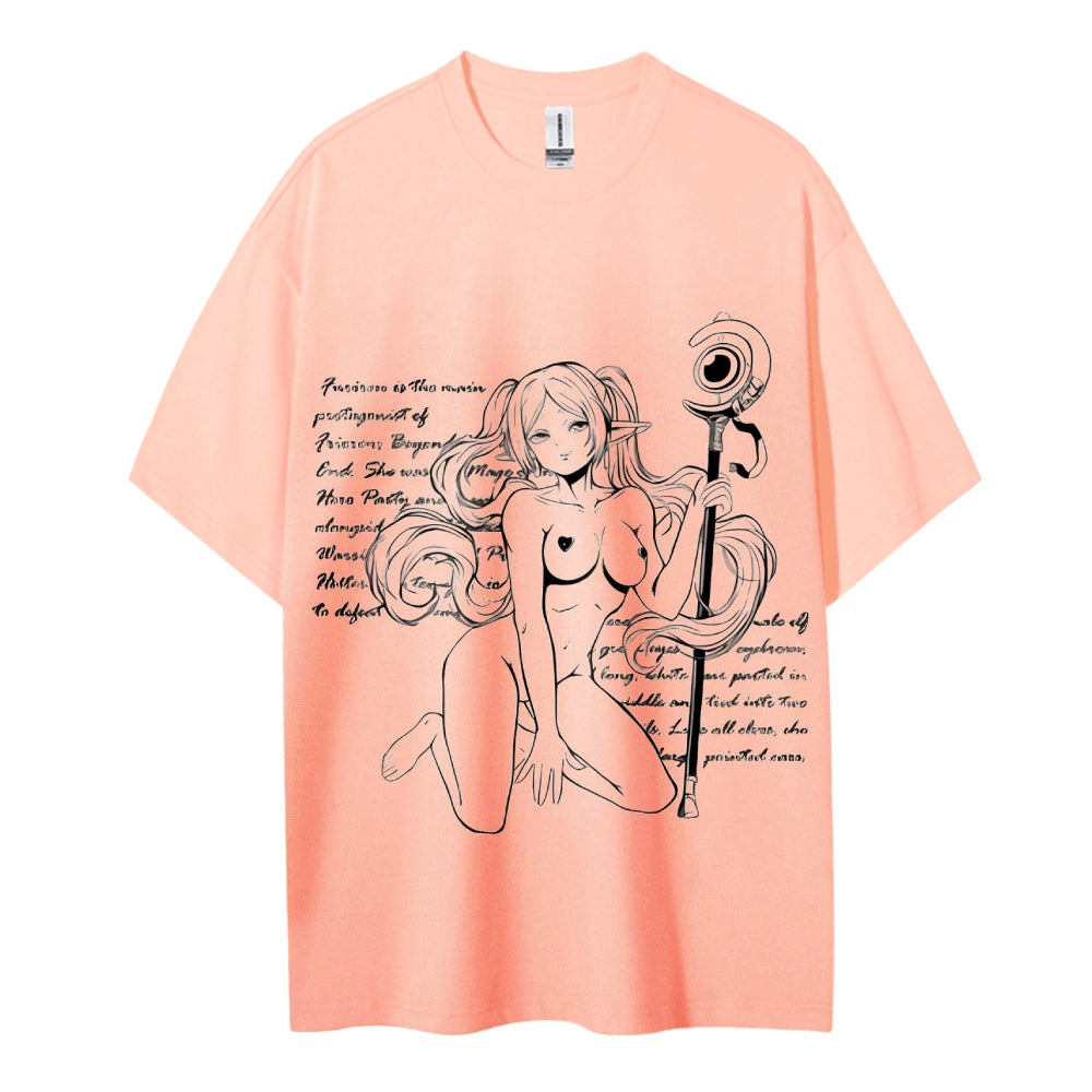 Frieren Wizardy Unisex Crew Neck Anime T-Shirt