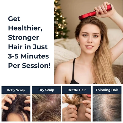 3-in-1 Comb Radiant Renewal Haircare Brush with Red Light Therapy