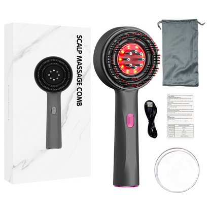 3-in-1 Comb Radiant Renewal Haircare Brush with Red Light Therapy
