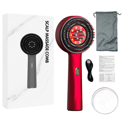 3-in-1 Comb Radiant Renewal Haircare Brush with Red Light Therapy