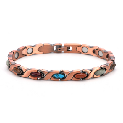🌟Fresh Deals 60% OFF🍀Clover Rose Copper Magnet Bracelet【Buy 2 Free Shipping】