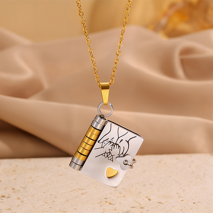 💖 Love Letter Heart Necklace – A Timeless Gift of Love