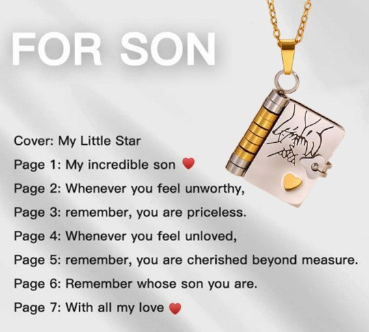 💖 Love Letter Heart Necklace – A Timeless Gift of Love