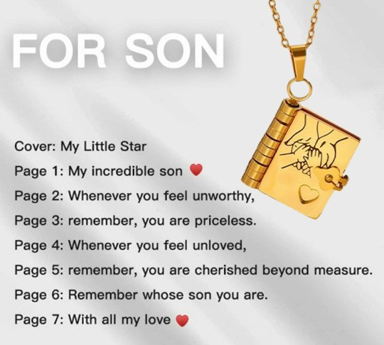 💖 Love Letter Heart Necklace – A Timeless Gift of Love