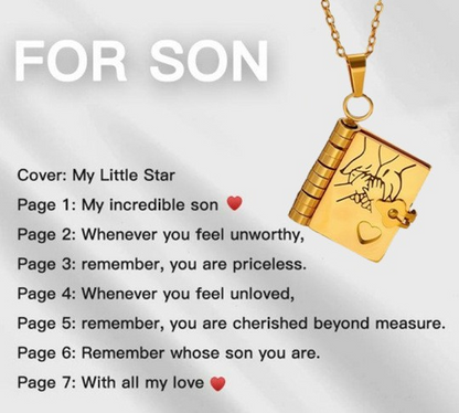💖 Love Letter Heart Necklace – A Timeless Gift of Love