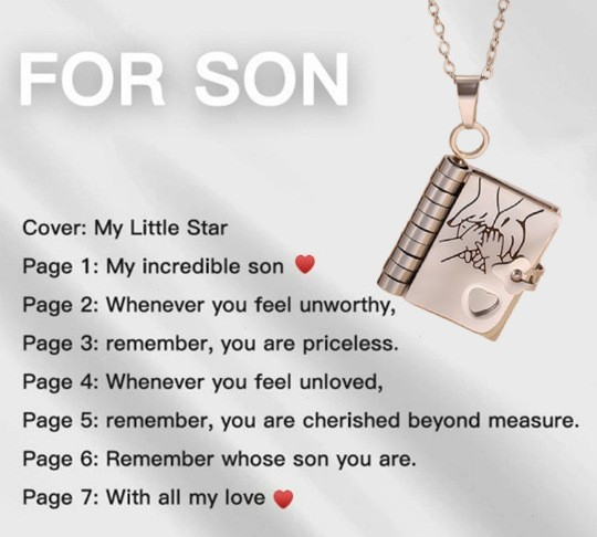 💖 Love Letter Heart Necklace – A Timeless Gift of Love