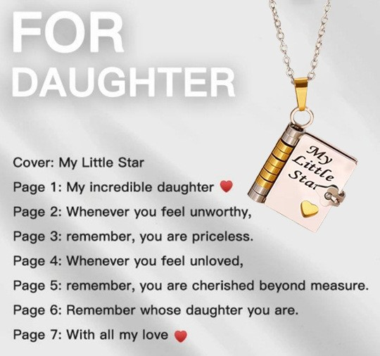 💖 Love Letter Heart Necklace – A Timeless Gift of Love