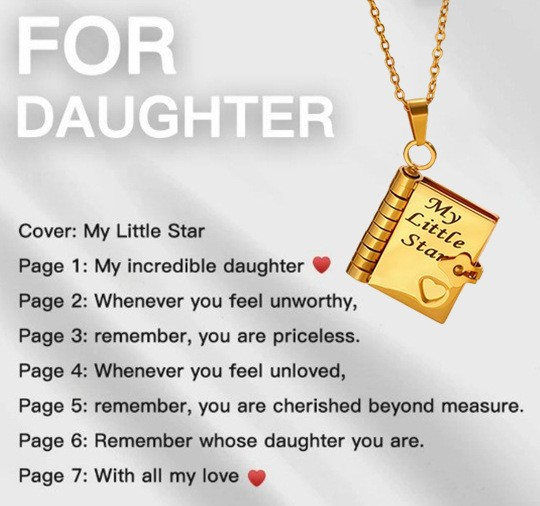 💖 Love Letter Heart Necklace – A Timeless Gift of Love