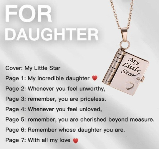 💖 Love Letter Heart Necklace – A Timeless Gift of Love