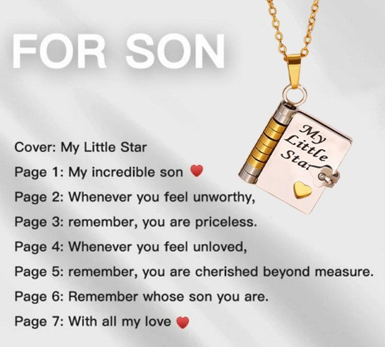 💖 Love Letter Heart Necklace – A Timeless Gift of Love