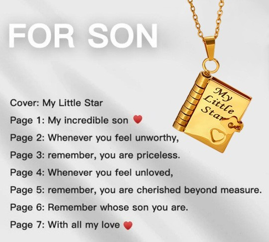💖 Love Letter Heart Necklace – A Timeless Gift of Love