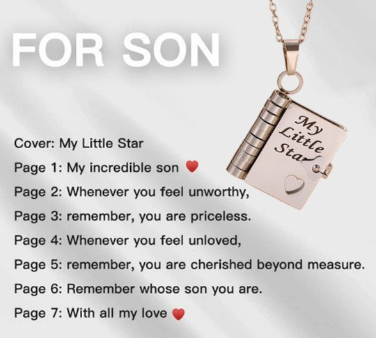 💖 Love Letter Heart Necklace – A Timeless Gift of Love