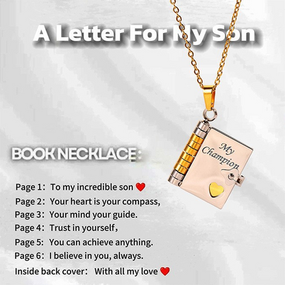 💖 Love Letter Heart Necklace – A Timeless Gift of Love