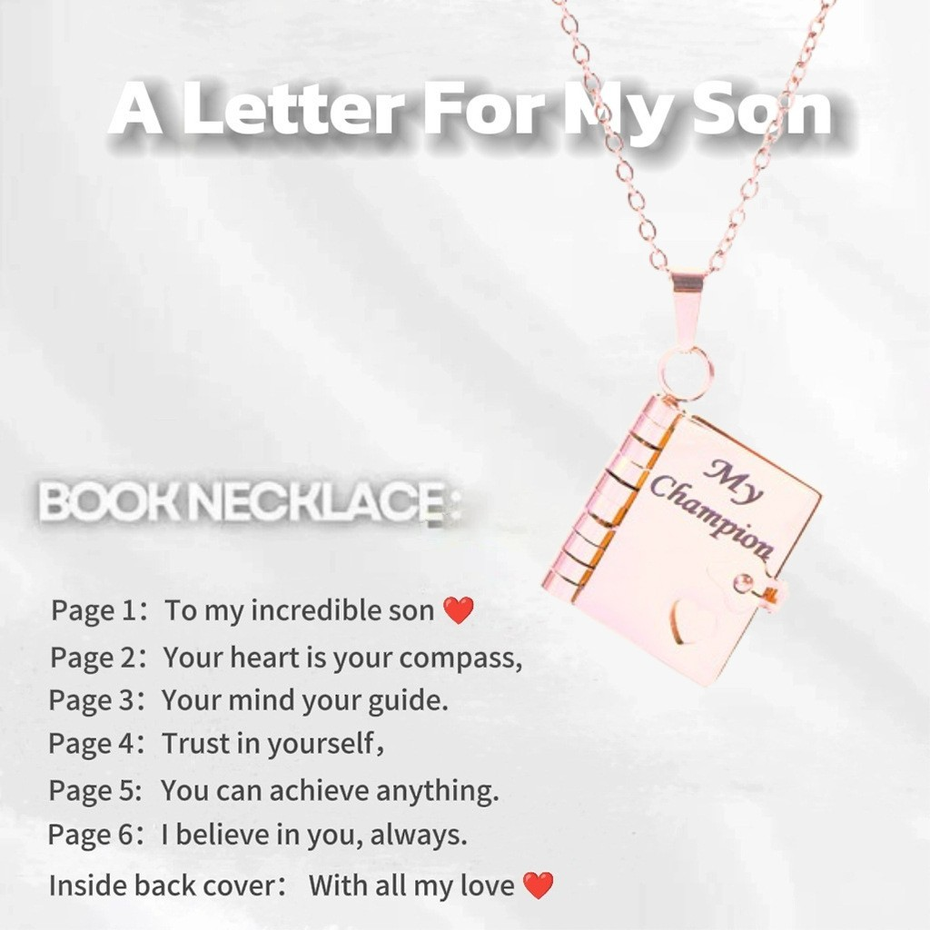 💖 Love Letter Heart Necklace – A Timeless Gift of Love