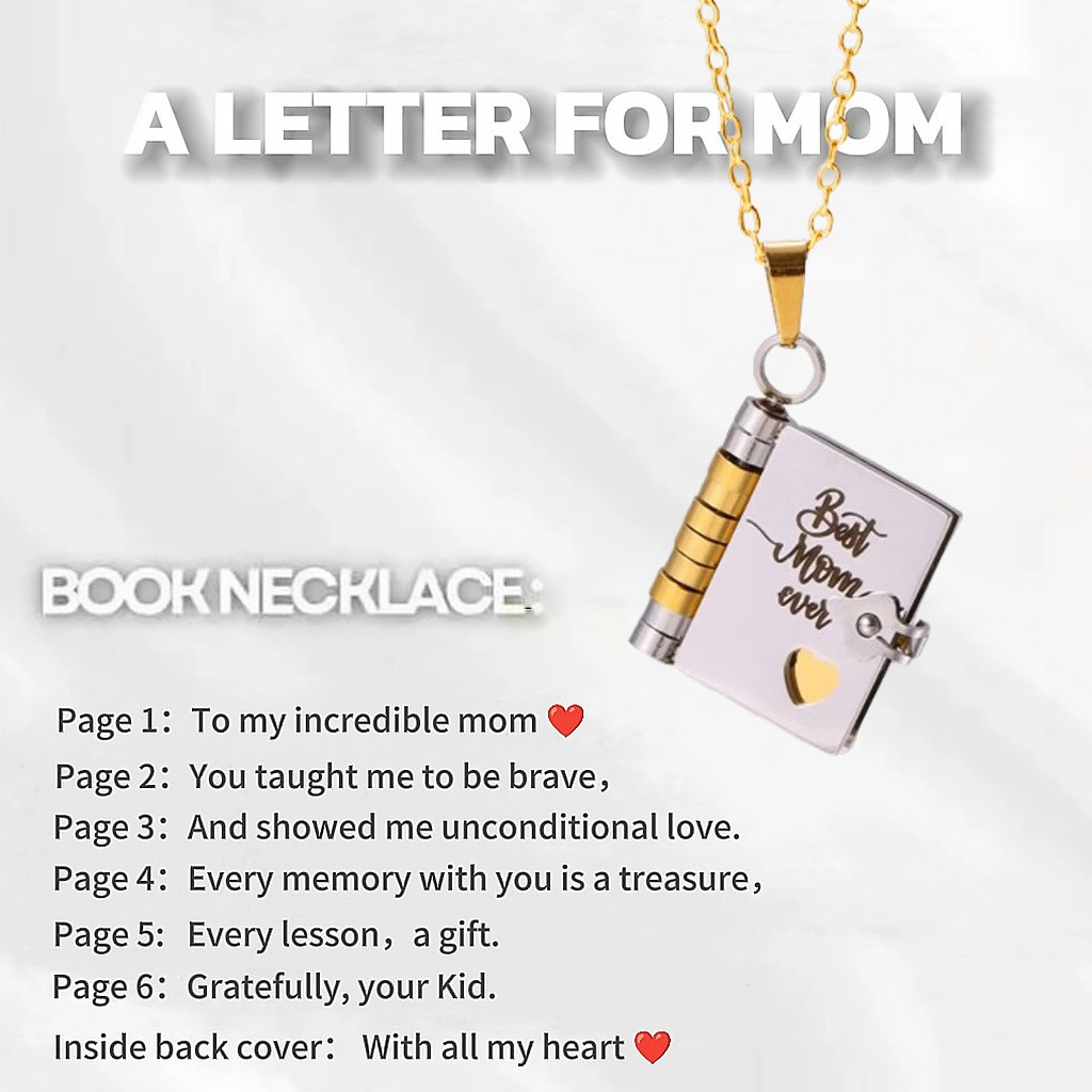 💖 Love Letter Heart Necklace – A Timeless Gift of Love