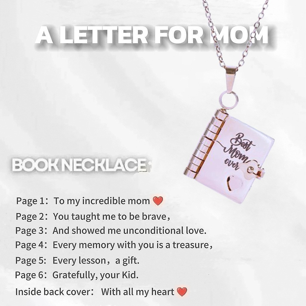 💖 Love Letter Heart Necklace – A Timeless Gift of Love
