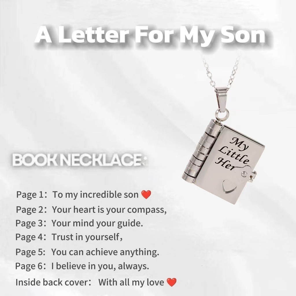 💖 Love Letter Heart Necklace – A Timeless Gift of Love