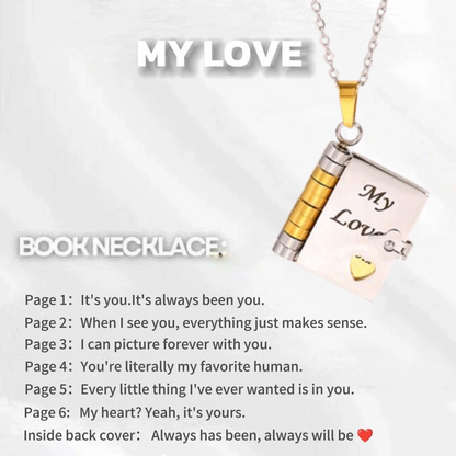 💖 Love Letter Heart Necklace – A Timeless Gift of Love