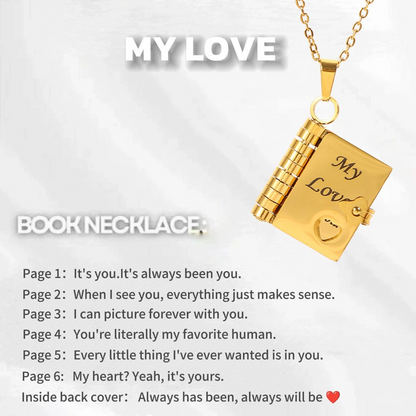 💖 Love Letter Heart Necklace – A Timeless Gift of Love