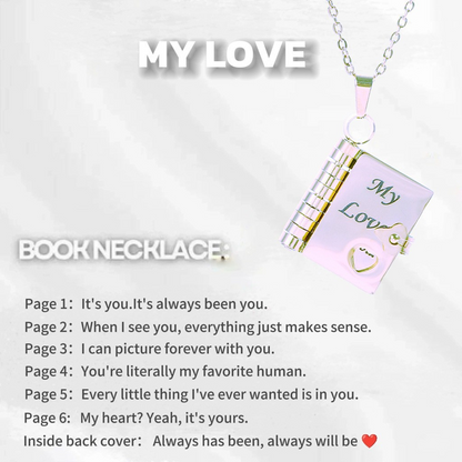 💖 Love Letter Heart Necklace – A Timeless Gift of Love
