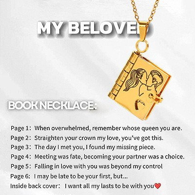 💖 Love Letter Heart Necklace – A Timeless Gift of Love