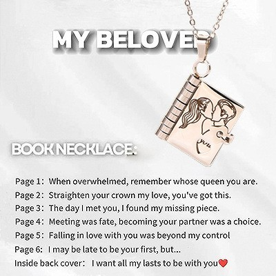 💖 Love Letter Heart Necklace – A Timeless Gift of Love