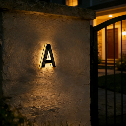 🏡 Solar Lighted House Numbers – Waterproof & Wire-Free