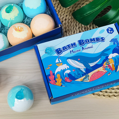 🔥LAST DAY 49% OFF🛁 Natural Bath Bombs for Kids with Mega Bubbles & Surprise Inside 🥚✨
