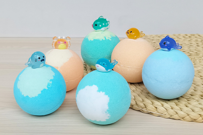 🔥LAST DAY 49% OFF🛁 Natural Bath Bombs for Kids with Mega Bubbles & Surprise Inside 🥚✨