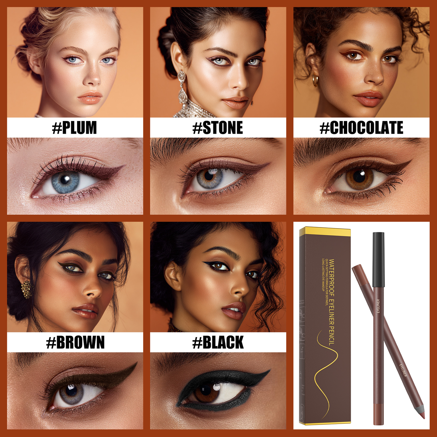 🌟 Best Selling🌟 24-Hour Waterproof Eyeliner — Sharpenable Pencil