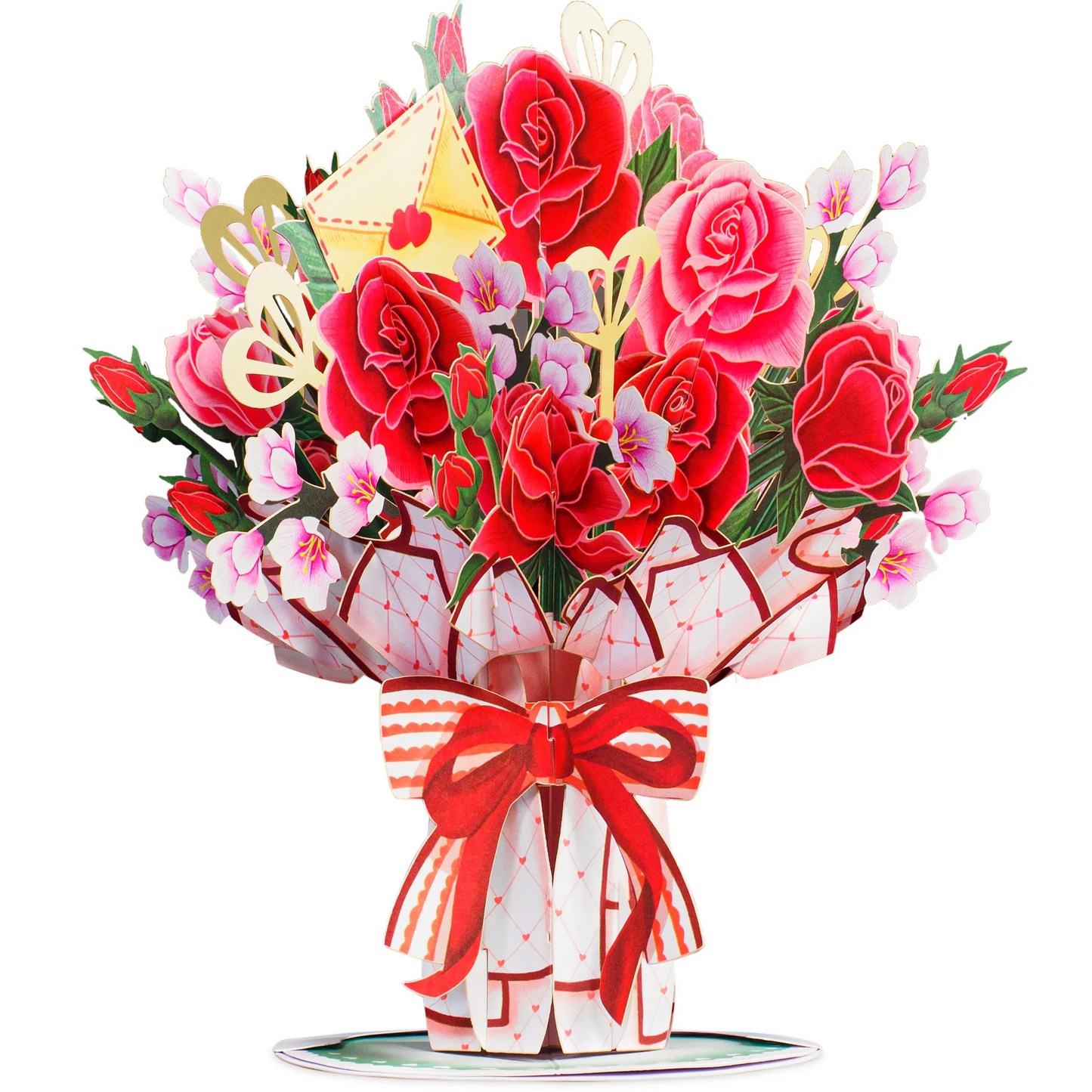 💐 3D Pop-Up Flower Bouquet Card – A Gift That Blooms
