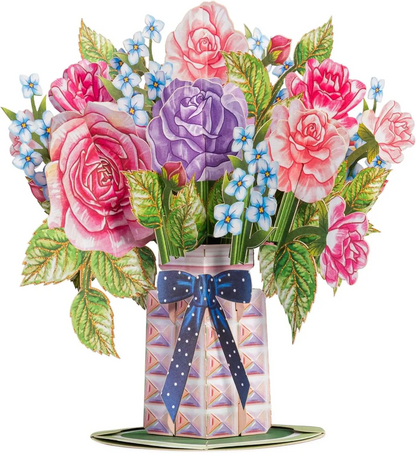 💐 3D Pop-Up Flower Bouquet Card – A Gift That Blooms