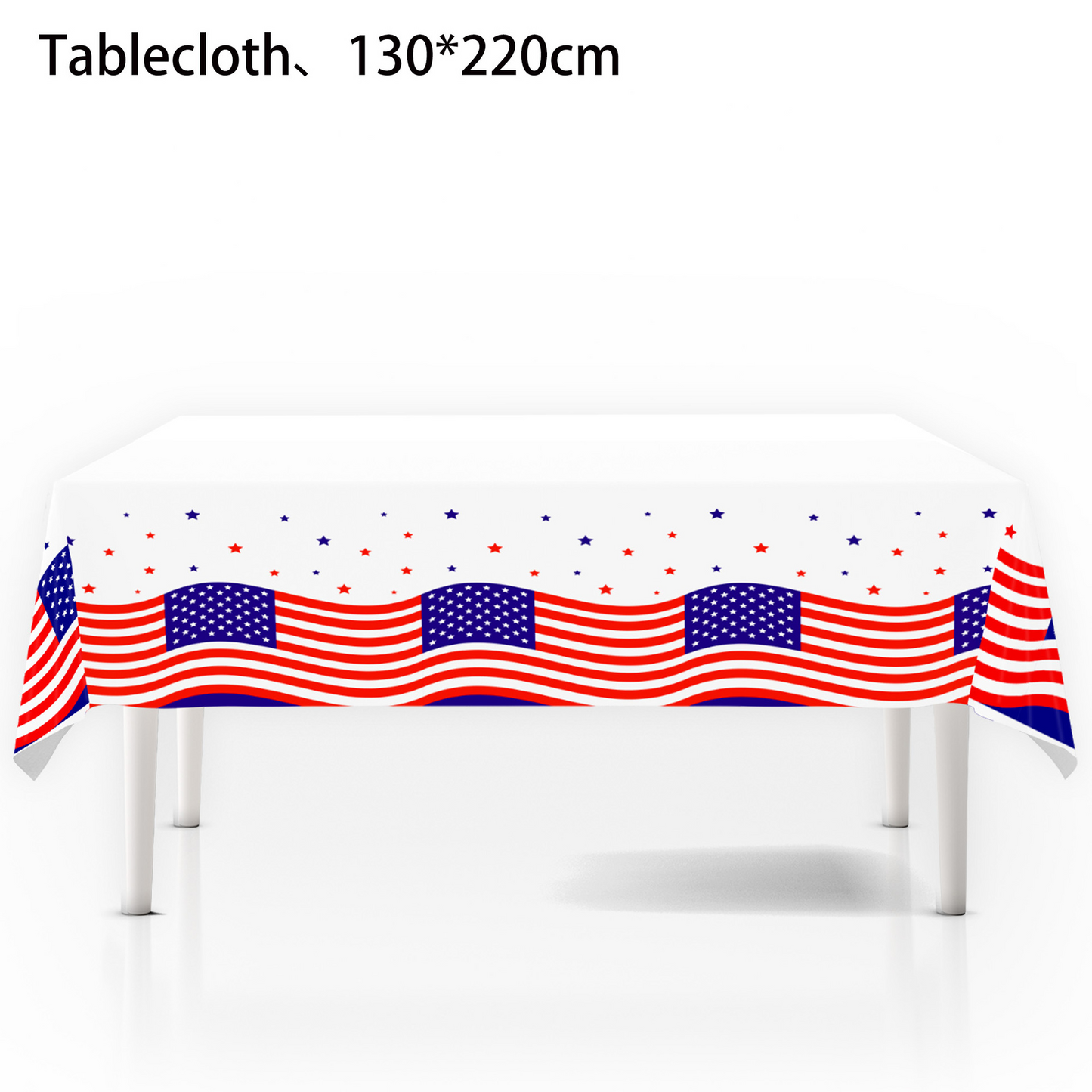 🔥HOT SELLER！Patriotic Starburst Tablecloth⭐🎆 | Round & Rectangle All Sizes Available