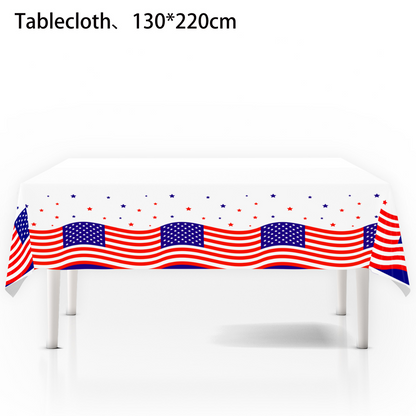 🔥HOT SELLER！Patriotic Starburst Tablecloth⭐🎆 | Round & Rectangle All Sizes Available
