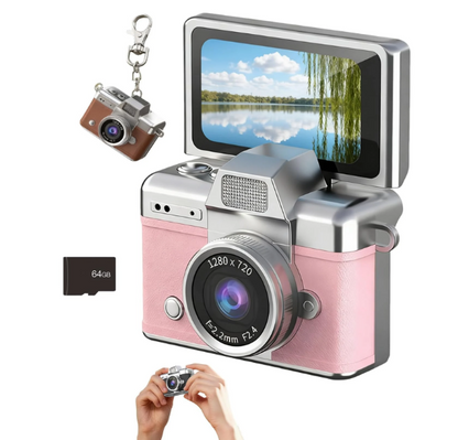 🔥Last Day 50% OFF - Mini Flip Screen Retro Camera
